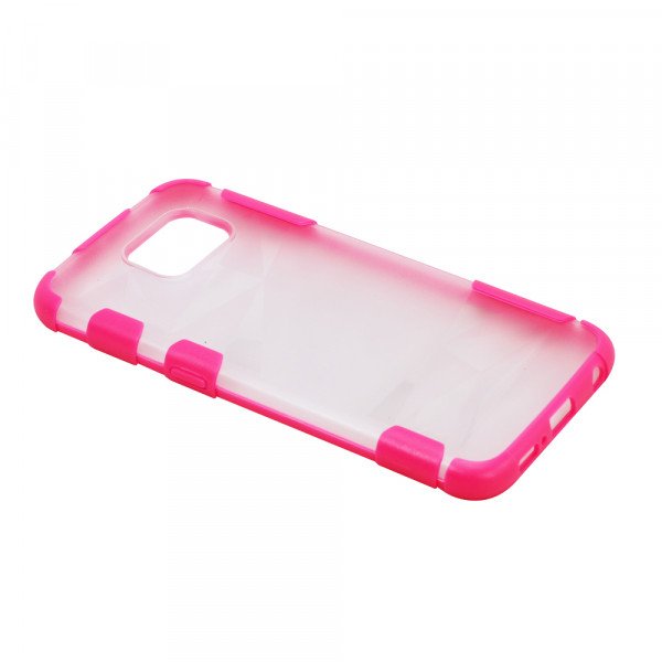 Wholesale Samsung Galaxy S6 Sports Clear Hybrid Case (Pink)